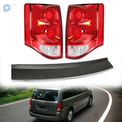 Fit For Dodge Grand Caravan 2011-2020 Rear Tail Lights & Rear Bumper Step Pad Foto 1 de 4