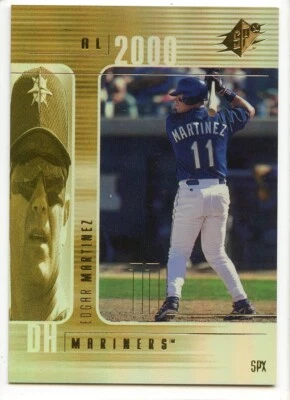 2000 Upper Deck SPx #44 Edgar Martinez Base Seattle Mariners - Image 1 of 3
