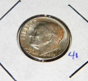 Moneda de diez centavos Roosevelt 1963-D ""extremadamente fina - Imagen 1 de 2