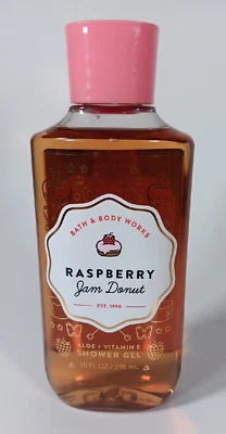 1 Bath & Body Works RASPBERRY JAM DONUT Shower Gel Body Wash ALOE & VITAMIN E - Image 1 of 2