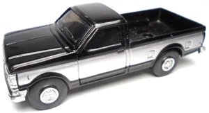 ERTL FORD F-SERIES BLACK & SILVER 3 3/8" DIECAST PICKUP TRUCK W/ RUBBER TIRES - Picture 1 of 6
