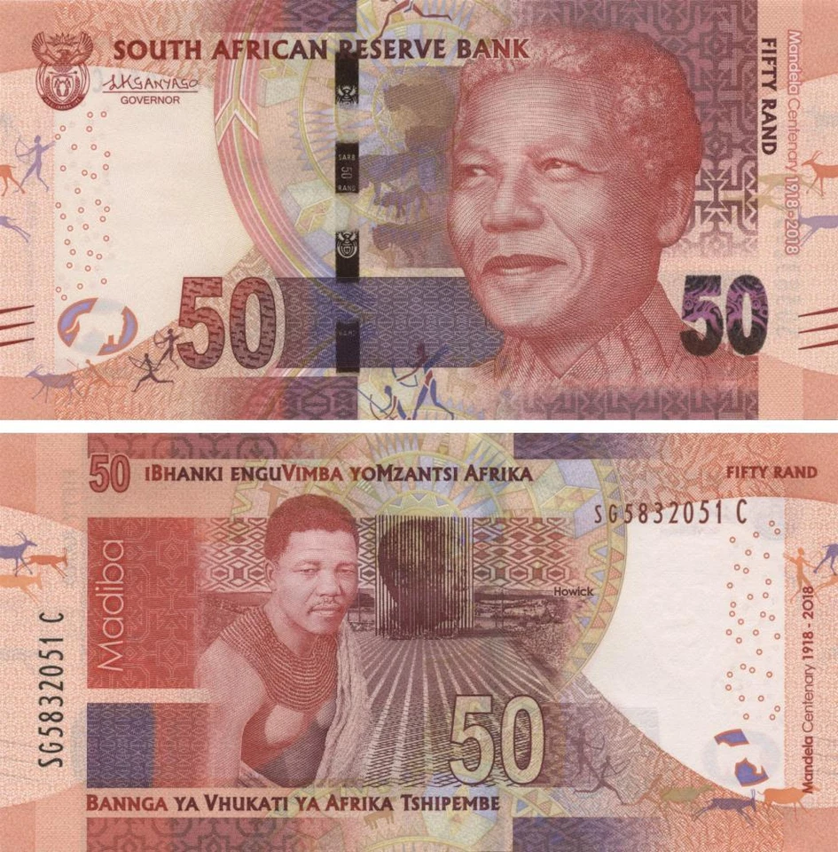 South Africa 50 rand 2018 UNC Commemorative Nelson Mandela (P145) - Image 1 of 1