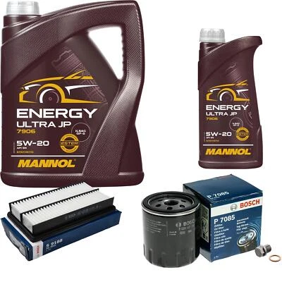 BOSCH Inspektionspaket 6L MANNOL Energy Ultra JP 5W-20 für Mazda 6 Kombi GH - Bild 1 von 4