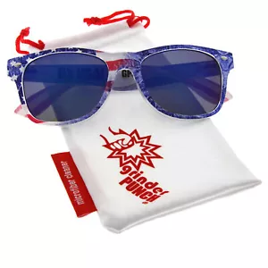 grinderPUNCH Limited Edition "Arctic Denim" American Flag Sunglasses - Picture 1 of 21