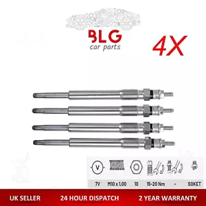 4X HEATER GLOW PLUGS FOR AUDI A4 B7/A4 B7 AVANT/A4 B7 CABRIO 2.0 TDI N10591608 - Picture 1 of 13
