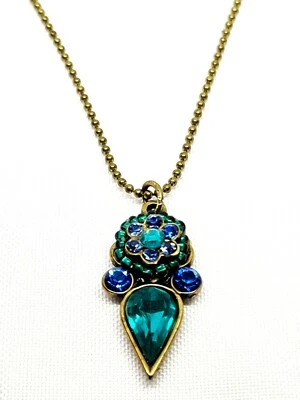 Precioso collar de Michal Negrin colgante con cristal azul #9780# Foto 1 de 4