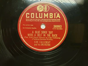 Record78RPM Cab Calloway-A Blue Serge Suit with  Belt in the Back-Afternoon Moon - Bild 1 von 4