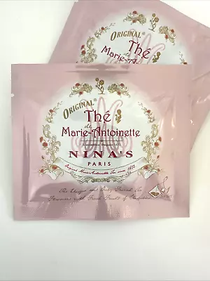 Nina's of Paris, Thé de Marie-Antoinette, 2 bolsitas de té envueltas francesas Foto 1 de 4