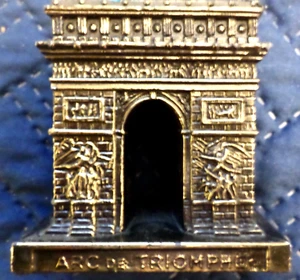 Arch Of Triumph Paris Souvenir Metal Figurine Paperweight Arc de Triomphe 2.5” - Picture 1 of 6