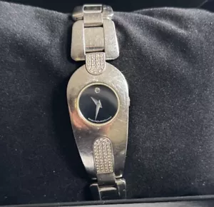 RELOJ PARA MUJER MOVADO TIMEMA ACERO ESFERA NEGRA BANDA DIAMANTE - Imagen 1 de 10