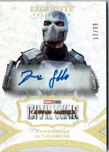 Marvel Black Diamond Auto Exquisite A-FG Frank Grillo as Crossbones #17/99 - Picture 1 of 2