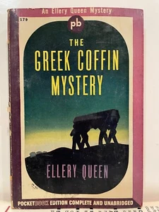 POCKET LOT (3) ELLERY QUEEN DEVIL TO PAY, 4 OF HEARTS, GREEK COFFIN MYSTERY - Picture 1 of 6