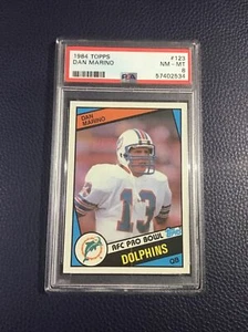 DAN MARINO 1984 Topps #123 RC WELL CENTERED PSA 8 NM-MT Miami Dolphins 2005 HOF - Picture 1 of 2