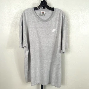 Vintage Y2K Nike Crew Neck T Shirt 2XL XXL Gray Tee - Picture 1 of 3