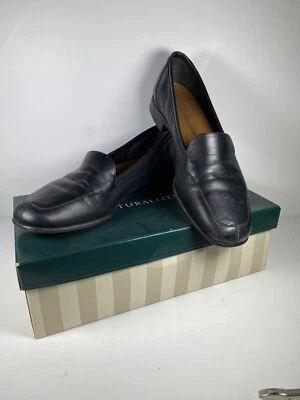 Naturalizer Womens Stockard2 Black Leather Loafers Slip On Size 8.5 S with Box - Image 1 of 4