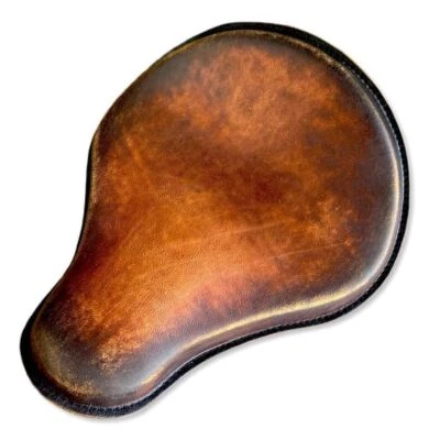 Triumph Bonneville Bobber 2017-2022 13x15" marrón sobre asiento de cuero marrón socorro Foto 1 de 4