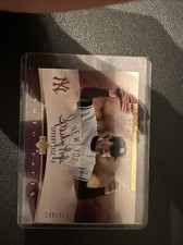 Sparky Lyle MLB Artifacts Autograph Serial Number Yankee Baseball Card