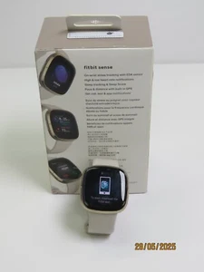 Fitbit Sense Smartwatch - FB512GLWT Luna White (mit Ausgabe) [DJ452] - Bild 1 von 5
