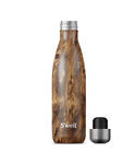 S'WELL SWELL Wood Grain Large Water Bottle 25 oz Teakwood Retails $45