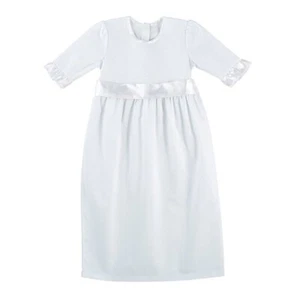 Stephan Baby : Baby Girl White One Piece Baptismal Gown Size 0-3 Months NEW - Picture 1 of 1
