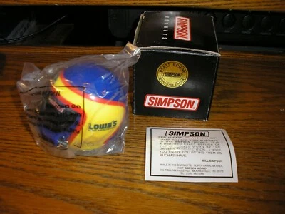 Casco LOWE RARO Simpson Signature Edition Nascar Brett Bodine ENVÍO GRATUITO Foto 1 de 4