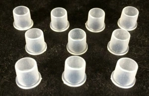 Lot of 10 Clear Plastic Pipe Hole Bushing Lamp Cord Protector For 1/8 IPS Pipe  - Picture 1 of 4