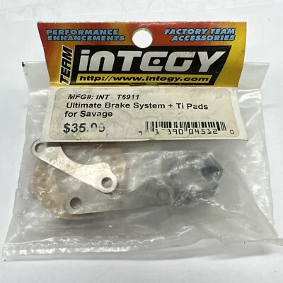 Team Integy Ultimate Brake System + Ti Pads For Savage # T6911 New In Package - Image 1 of 4