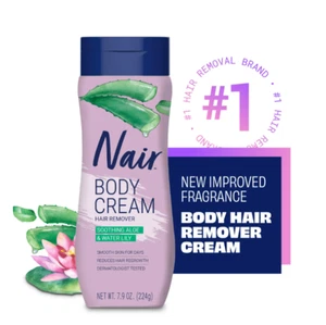 Nair Hair Remover Body Cream Soothing Aloe & Waterlilly 7.9 oz - Picture 1 of 1