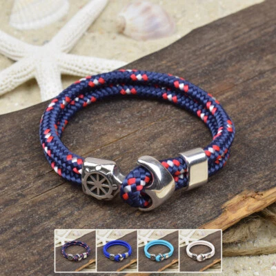 ❦ Armband RALF | Segeltau | 5 mm | Anker | Slider | Knebelverschluss | 07 ❦ - Bild 1 von 3
