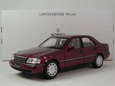 Norev Mercedes Benz Clase C Rojo Almandina Metálico 1993 1/18 183370 - Imagen 1 de 3