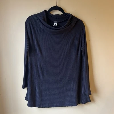 WE THE FREE FREE PEOPLE Ribbed Turtle Neck Long Sleeve Tunic Split Back Size M - Image 1 of 4