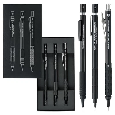 Pentel 60 Aniversario Limitado Negro Graph1000/GraphGear Set - Exclusivo Japón Foto 1 de 4
