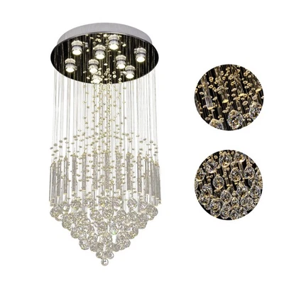 Современная стеклянная хрустальная люстра освещение, 50 * 100 см хрустальные потолочные светильники - Изображение 1 из 4