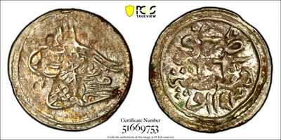 AH 1143-III 1731 Turkey Akce PCGS MS 62. KM-190 - Image 1 of 2