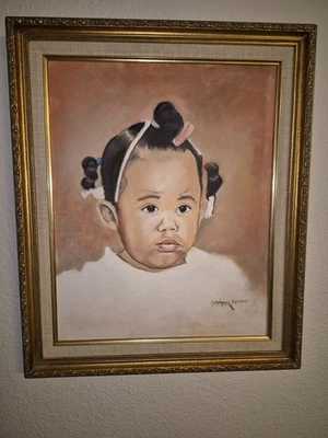 Rare Original Oil Painting by Walter Winn  Sculptor of Dr. Martin Luther King Jr - Image 1 of 4