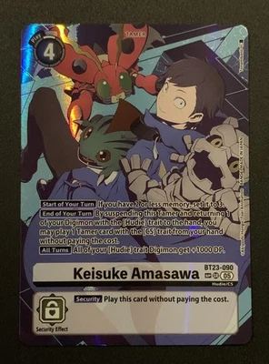 Keisuke Amasawa BT23-090 SR - Rare Pull - BT23 Hackers Slumber - Digimon TCG - Image 1 of 4