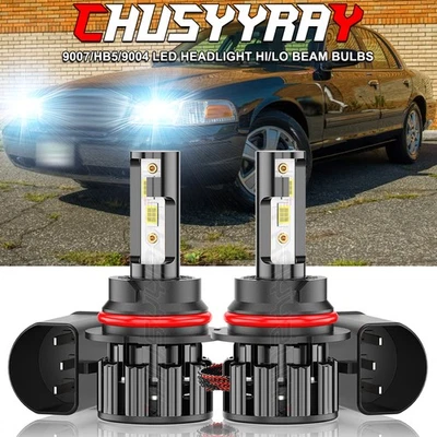 Kit de 2 bombillas LED de haz alto/bajo para Ford Crown Victoria 1998-2011 9007 Foto 1 de 4