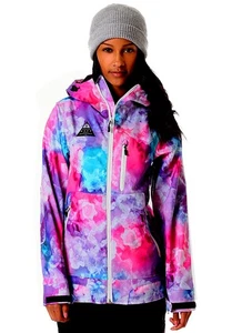 NEFF Multicolor Tie-dye Ski/Snowboard Jacket womens Medium new - Picture 1 of 4
