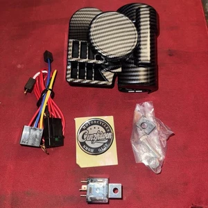 150dB Zughupe für Motorrad LKW Hupen 12V super laut - Graphit - A - Bild 1 von 1