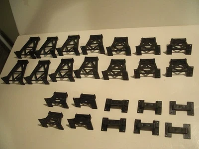 EX Vintage Full Set of 24 (2 ea #’s 1–12) MARX Toys Black O Gauge Trestle Pieces - Image 1 of 4