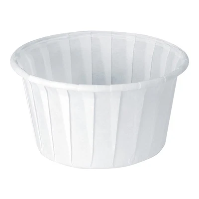 Taza souffle desechable Solo papel blanco 4 oz. 5000 Ct 400-2050 Foto 1 de 4