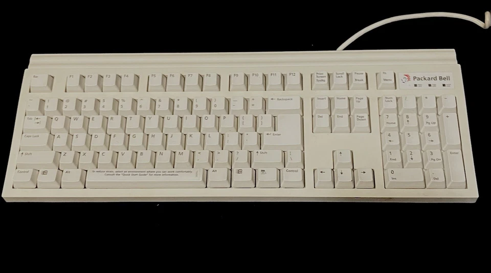 Vintage WINDOWS 95 Packard Bell PS/2 Model 5130 Keyboard Untested In Box - Image 1 of 1