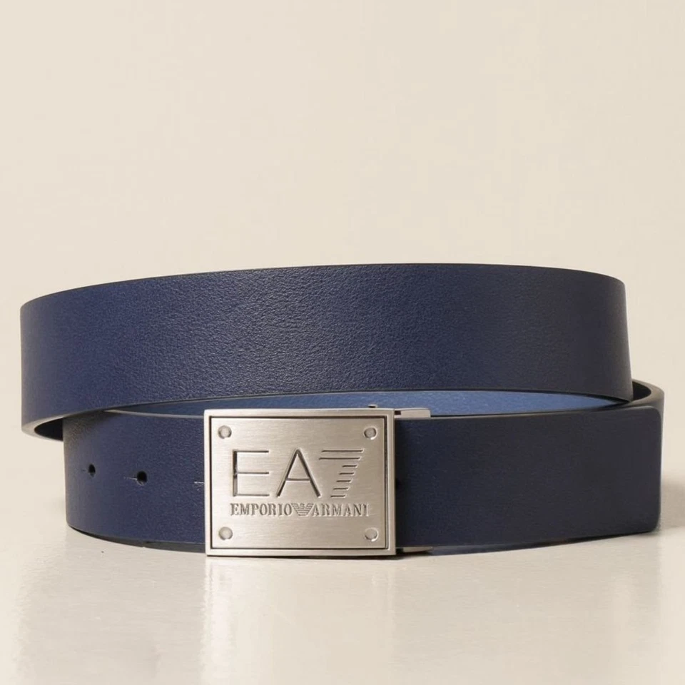 Men's EA7 Reversible Two-Tone Faux Leather Belt - Image 1 of 1