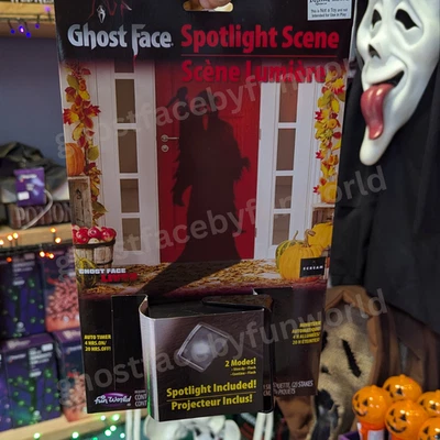 Ghost Face LED Spotlight with Silhouette - Fun World - Image 1 of 3