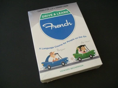 DRIVE & LEARN FRENCH Language Course! 2 CDs & Listener's Guide New Sealed - Image 1 of 3