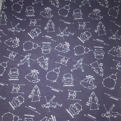 Star Wars Tela Azul Elástica-Constelaciones 34"H x 56"W Foto 1 de 4