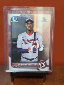 2022 Bowman Chrome - Prospects Cristhian Vaquero #BCP-157 (RC) - Picture 1 of 2