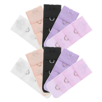  10 PC Lingerie Strap Extender Women Accessory Bra Extension Buckle Button - Image 1 of 4