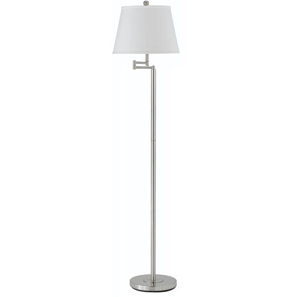 CAL Lighting & Accessories BO-2077SWFL-BS Andros Floor Lamp Brushed Steel - Image 1 of 1