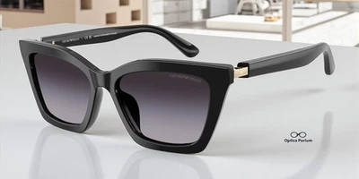 Очки солнцезащитные женские EMPORIO ARMANI EA4250U 50178G блестящие черные градиентные серые 54 мм - Изображение 1 из 2